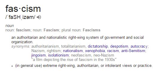 Fascism Definition - thanks Wikipedia